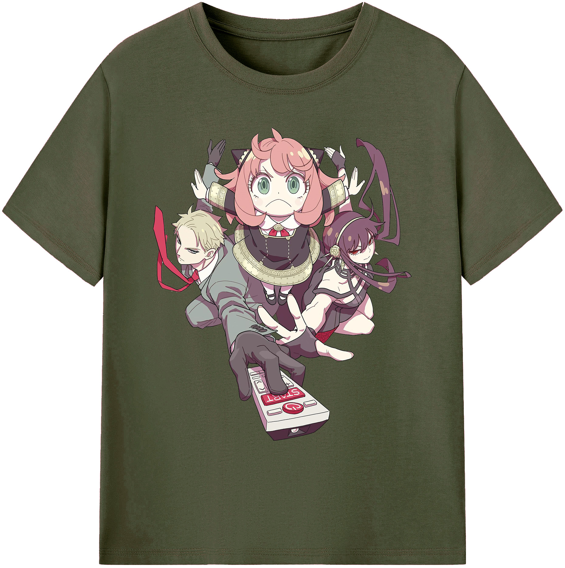 （画像用） SPY×FAMILY间谍家家酒 綿100％ メンズ半袖Tシャツ｜肌触りやわらか＆通気性